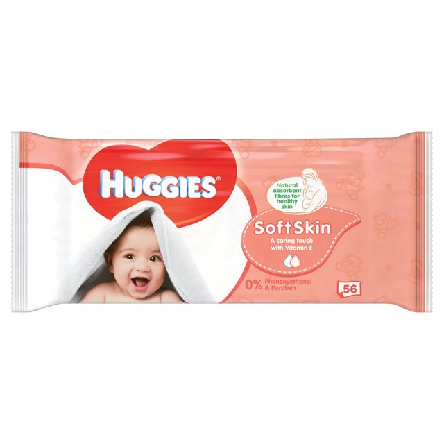 Huggies Baby Wipes Soft Skin(56) x6